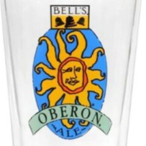 Bell's Brewery Oberon Ale Standard Shaker Pint Glass USA Beer Drinkware - Picture 2 of 2